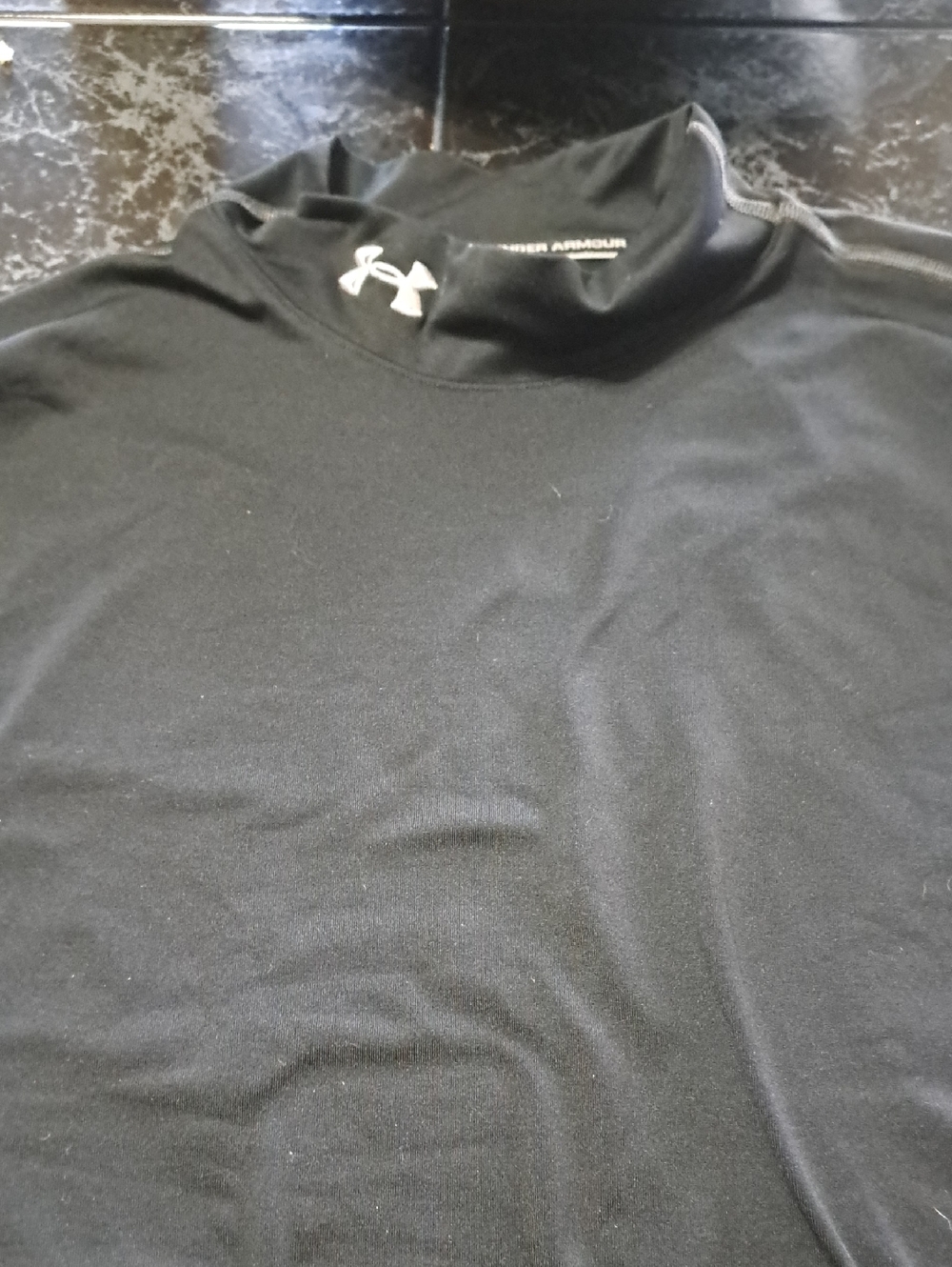 Under Armour Black High-Collar Performance Top